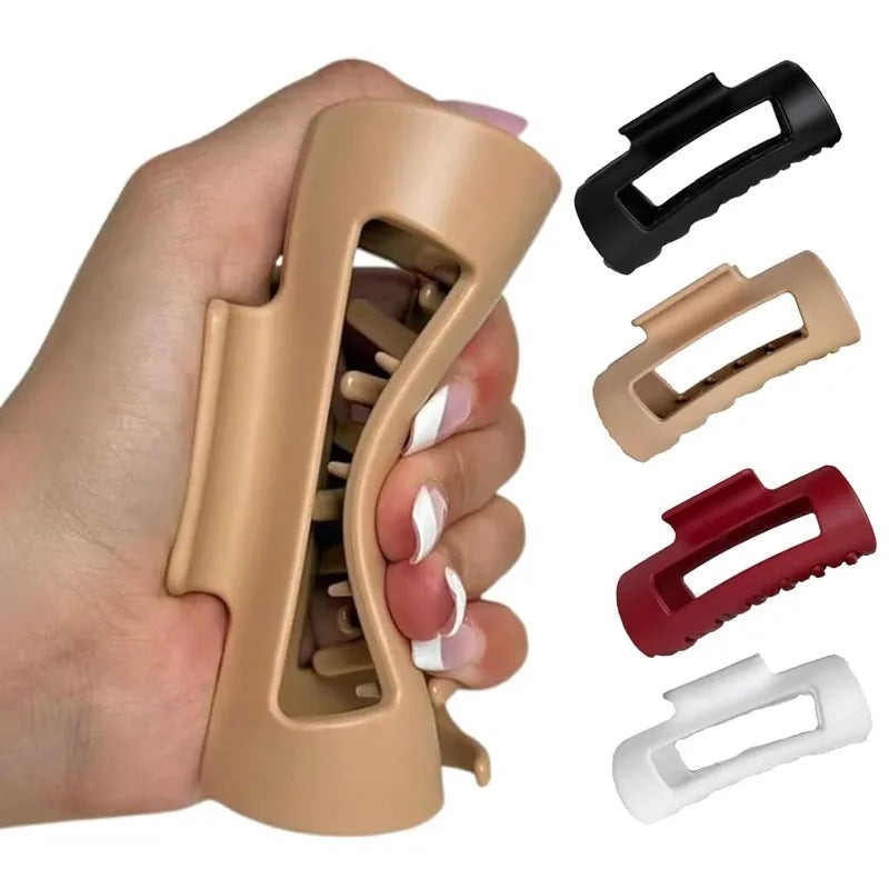 Soft Silicone Hair Clip Shark Clip Hair Clip Soft Anti Bump Back of Head Clip Anti Fall Off Durable