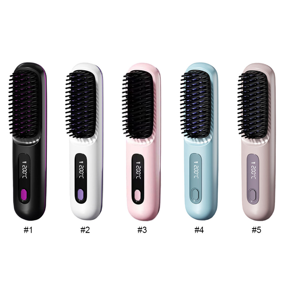 Portable Wireless Ceramic Hair Straightener